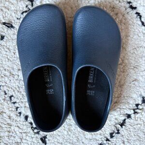 Birkenstock Navy Blue Mules